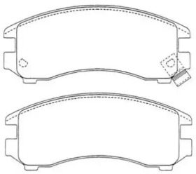 Комплект тормозных колодок AISIN ASN-183